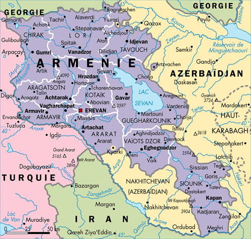 Carte Armenie