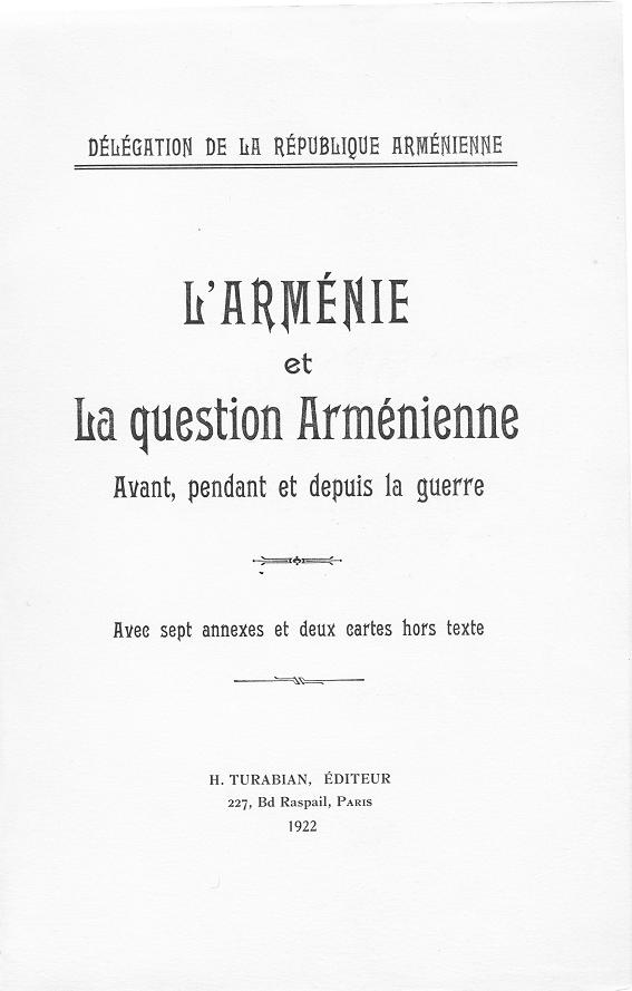 Délégation de la République arménienne --- Cliquer pour agrandir