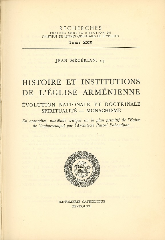 Jean MECERIAN (Père) SJ --- Cliquer pour agrandir