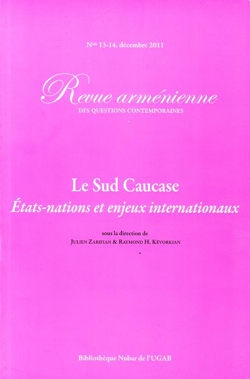 Revue arménienne des questions contemporaines --- Cliquer pour agrandir