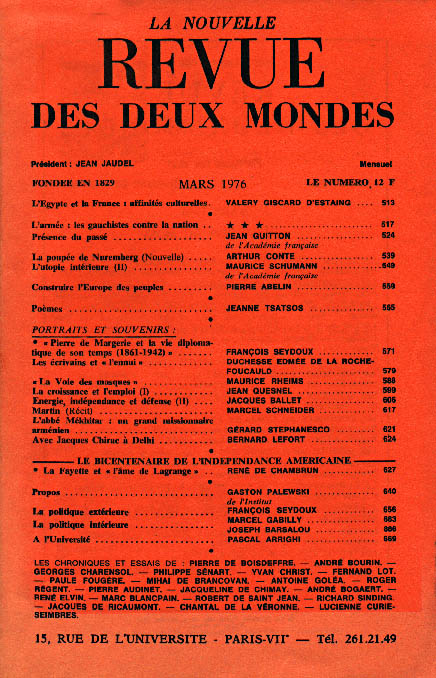 Revue des Deux Mondes --- Cliquer pour agrandir