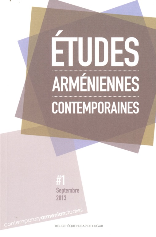 REVUE Etudes arméniennes contemporaines --- Cliquer pour agrandir