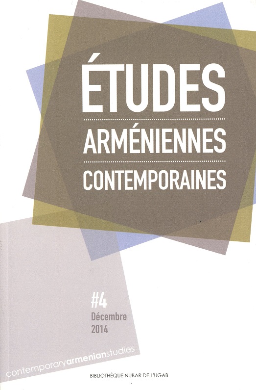 REVUE Etudes arméniennes contemporaines --- Cliquer pour agrandir