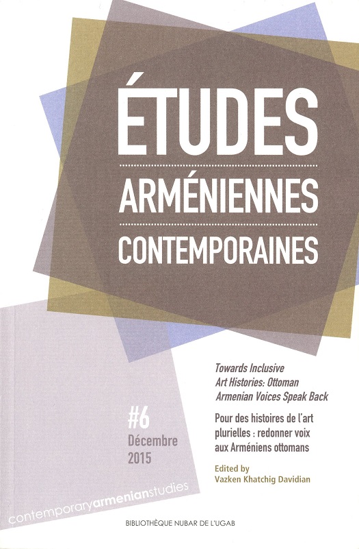 REVUE Etudes arméniennes contemporaines --- Cliquer pour agrandir