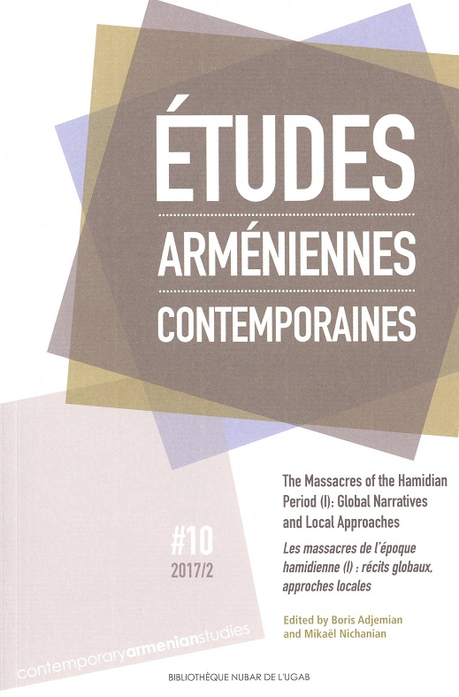 REVUE Etudes arméniennes contemporaines --- Cliquer pour agrandir