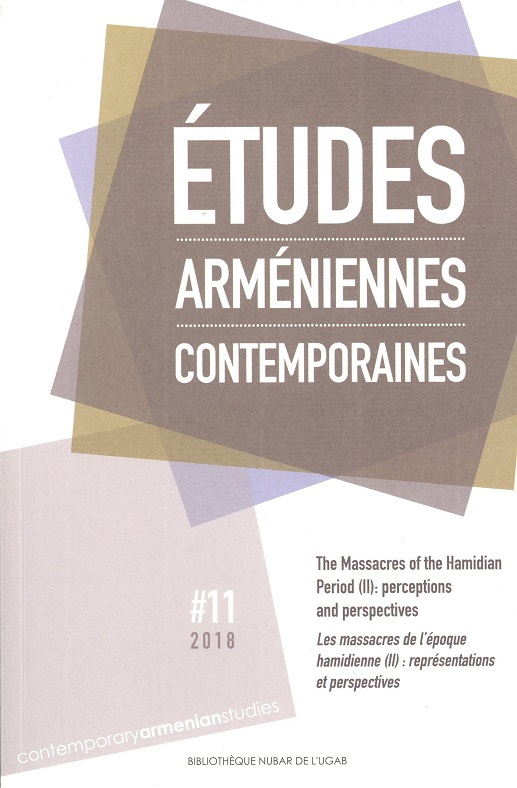 REVUE Etudes arméniennes contemporaines --- Cliquer pour agrandir