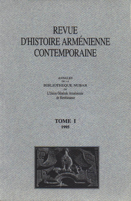 Revue d Histoire arménienne contemporaine --- Cliquer pour agrandir