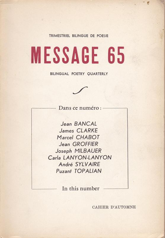 Revue Message 65 --- Cliquer pour agrandir